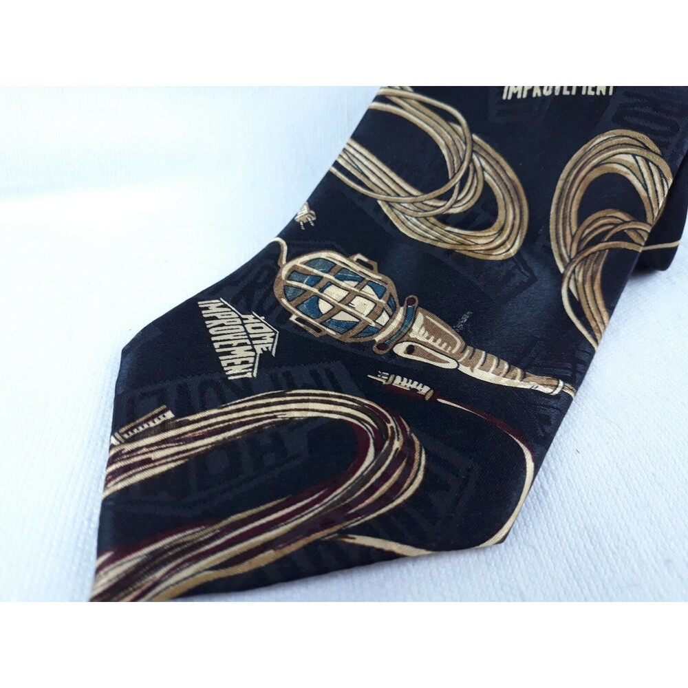 Tie Black Gold TV Show Home Improvement Tim Allen Tool Time Memorabilia TV Star